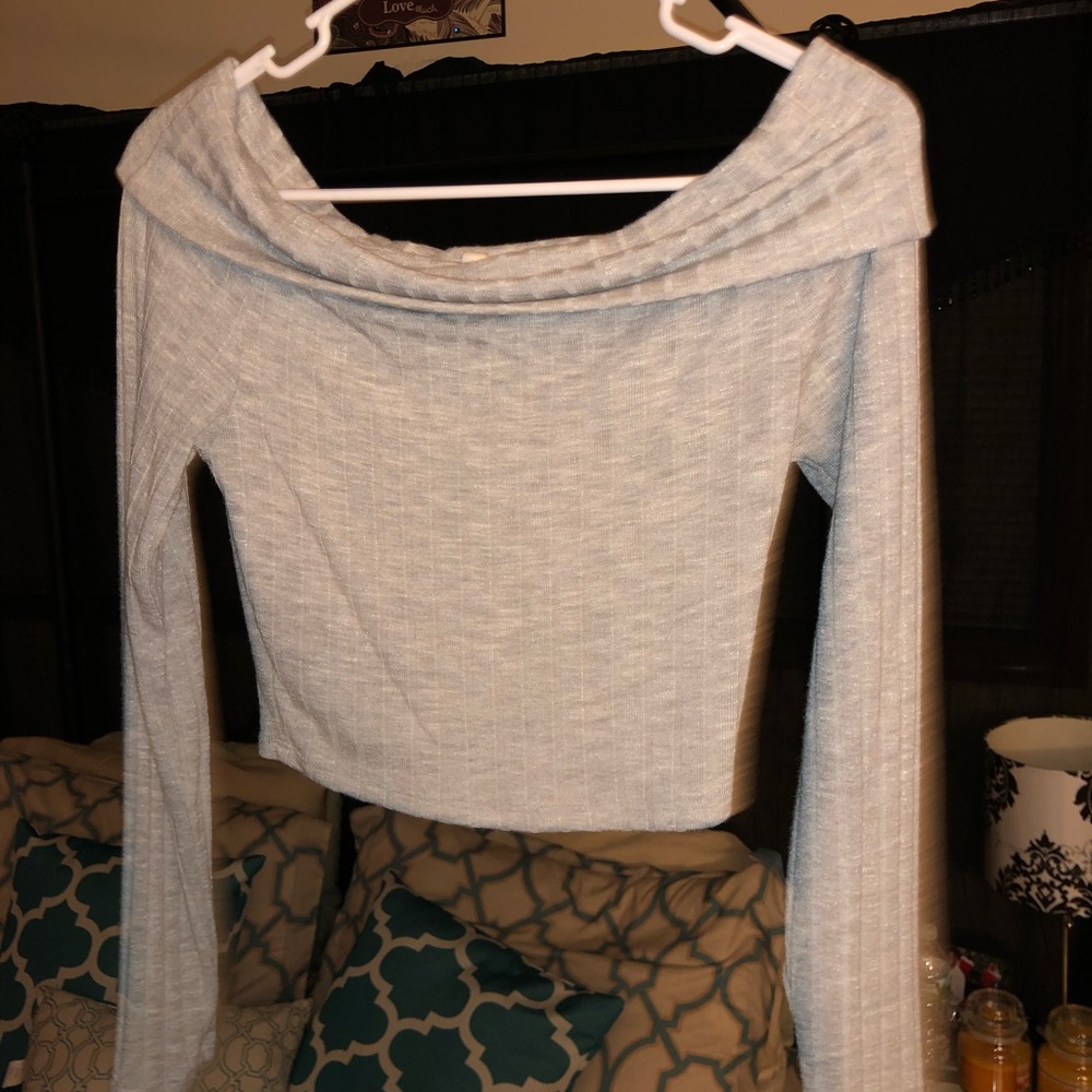 Off the shoulder crop top